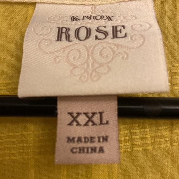⭐️Knox Rose Mustard Yellow Flutter Sleeves Mini Dress size XXL - Picture 11 of 12
